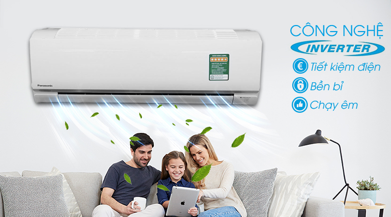 Công nghệ Inverter - Máy lạnh Panasonic Inverter 1.5 HP CU/CS-PU12TKH-8