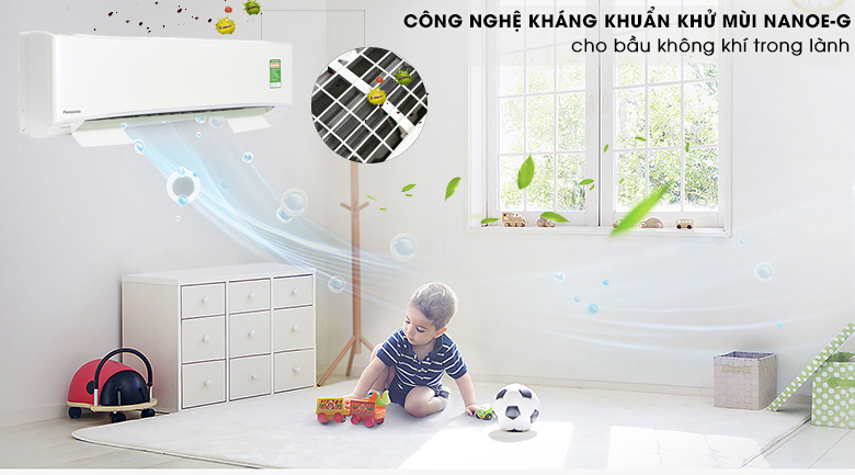 Công nghệ NanoeG - Máy lạnh Panasonic Inverter 2.5 HP CU/CS-U24TKH-8